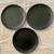 Set of 3 Black Metal Candle Holders 1 thumbnail