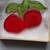 Vintage Carved Lucite Cherry Brooch Pin 1 thumbnail