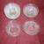 //-CLEAR DEPRESSION GLASS SET 6 thumbnail