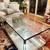 BENJARA Coffee Table Glass Top Metal Frame 1 thumbnail