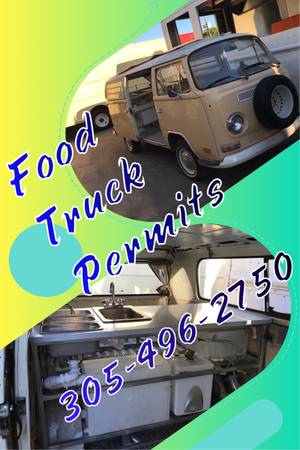 Food Truck permit license 1