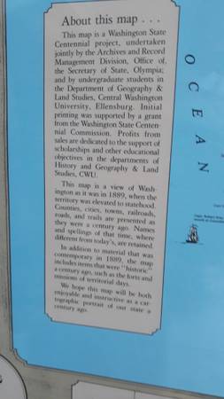 Map, Washington Centennial - $200 (East Wenatchee)63441567339009121