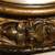 Beautiful old Round wood framed mirror in Dark brown wood/antique gold 3 thumbnail