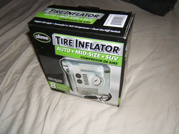 Slime 12V Standard Tire Inflator with LED Light  new in box 1
