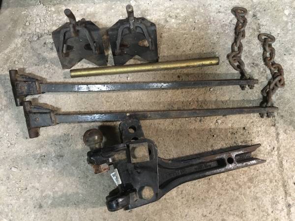 Reese hitch adjustable tow load distribution and sway control system 1