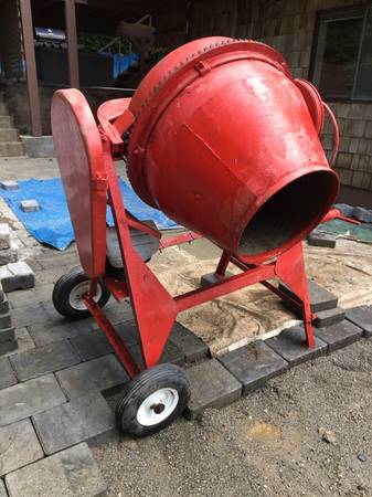 Portable gear drive commercial cement mixer 1