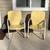 Matching Vintage Yellow Metal Lawn Chairs ~ Excellent Condition 3 thumbnail