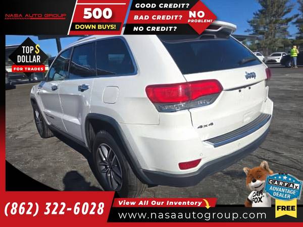 2019 Jeep Grand Cherokee Limited 4x4 4 x 4 4-x-4 - $13,495 (The price in this ad is the downpayment)63615065274113124