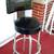 BAR STOOL Kitchen Chair Tall Seat Work Shop Furniture Black Vinyl 2 thumbnail