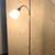 ►► Floor Lamp - Torchiere with Reading Lamps - Gray 4 thumbnail