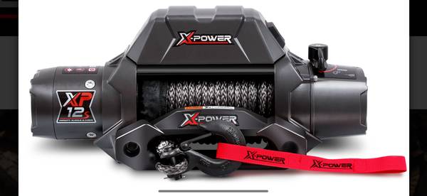 NEW 12,000 Lb. Winch with Synthetic rope 1