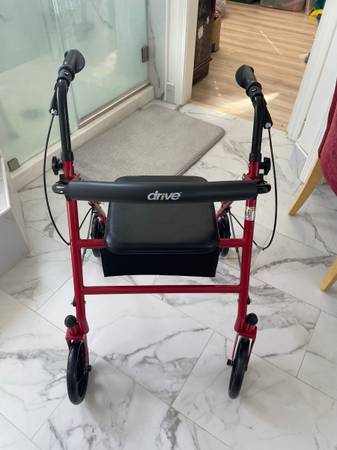 Drive Portable Collapsible Rolling Walker 1