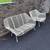 Russell Woodard Sculptura MCM Love Seat and Chair 2 thumbnail