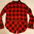 NWT! Lucky Brand Women's M Red Buffalo Plaid Long Sleeve Shirt Split B 2 thumbnail