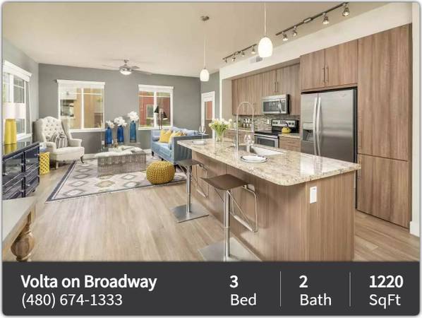 $2,529 / 3br - 1220ft2 - 1220 sqft 3 bd, 2 ba ready to lease! Come on over and check us out! (Tempe)64024997608579121