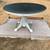 Round Drop-Leaf Table – 48" Solid Wood Slate-Look Surface, Versatile & 5 thumbnail