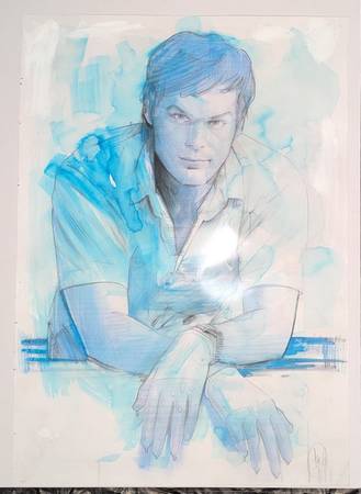 Tula Lotay Dexter (Michael C Hall) Original Art 11.75 x 16.63 in 1