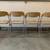 Mid Century MODERN Vintage Folding ITALIAN Chairs, 1970's, Set of 4 6 thumbnail