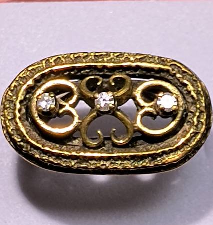 💍 Antique DIAMOND & 14k Yellow GOLD Cocktail RING 💍 1