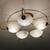 Mid Century 1960s Italian Brass and Glass Light Fixture Chandelier 1 thumbnail