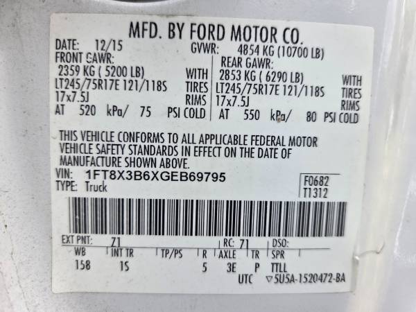 2016 Ford F350 Extended Cab - Photo 13