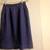 Vintage Navy Blue Linen Straight Skirt 2 thumbnail