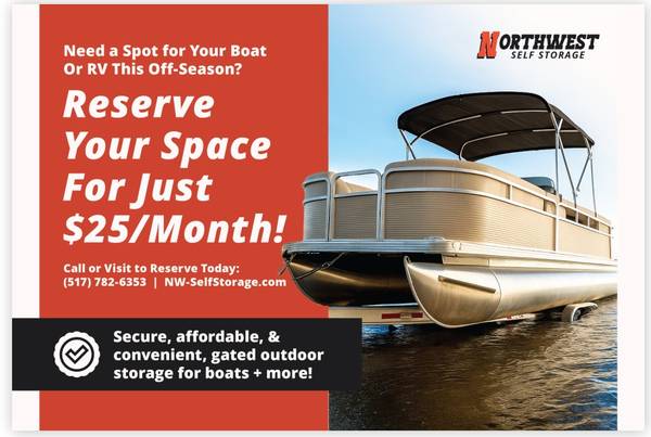 $25 / 360ft2 - Affordable! Seasonal Boat & RV Storage - $25 a Month (Jackson Mi)63952521630722120