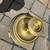 1972 Extra large brass & glass Chapman candle holder A6 5 thumbnail