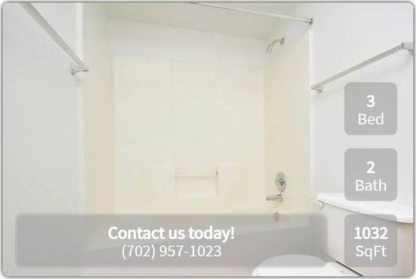 $1,504 / 3br - 1032ft2 - Be at the center of it all: 3 BR, 2 BA, 1032 Sq Ft. (Las Vegas - Downtown Las Vegas)63859500839939122