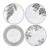 New Set of 8 Sara Miller 8-inch Matching Round Plates 1 thumbnail