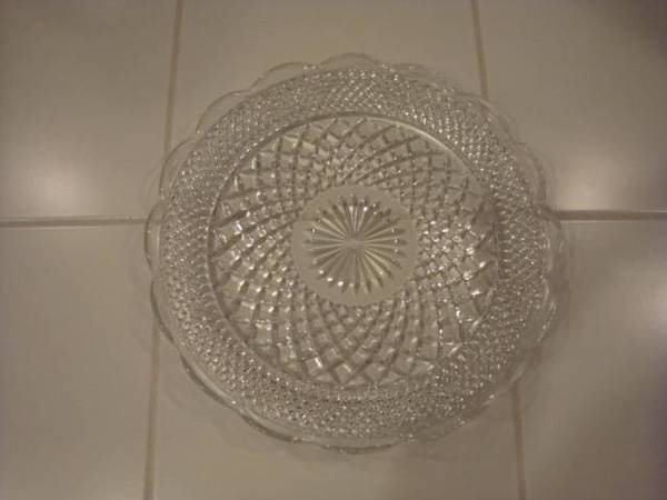Big 14" Glass Serving Platter 1