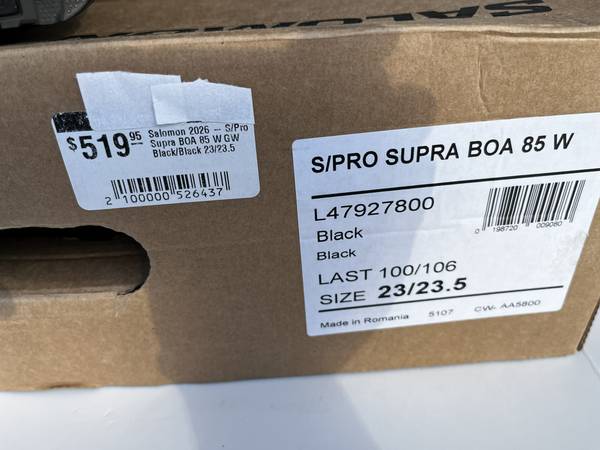 New Salomon S/Pro Supra BOA 85 Women's Ski Boots 2025 1