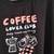 "COFFEE LOVERS"..Women's Short Sleeve Sleep Top and Open Leg Pants Paj 8 thumbnail