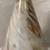 NEW GLASS TREE CLOCHE WHITE GOLD SWIRL MARBLED 10 1/4” OPEN BASE FOR L 4 thumbnail