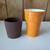 Starbucks 2011 Ceramic VIA 8oz Orange 4 3/4" To-Go Mug No Lid 1 thumbnail