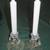 Vintage 1950s Fostoria Elegant Crystal Candle Holders 4 thumbnail