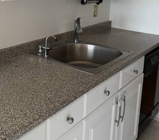 84” laminate kitchen countertop  with sink, no faucet 1