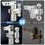 Heavy Duty Adjustable Trailer Hitch,2" & 2.5'' Receiver, 8" drop/rise 5 thumbnail