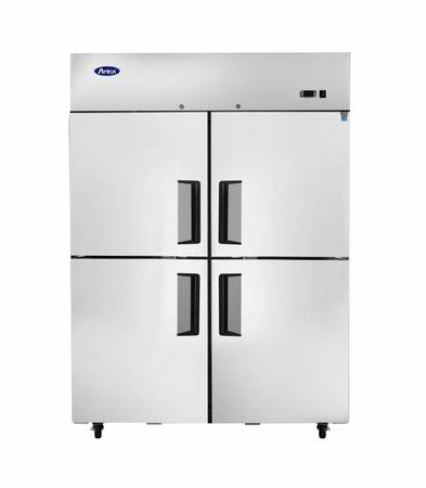 Atosa MBF8008GR Four Solid Half Door 52-inch Commercial Freezer 1