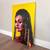 36x24 LARGE Textured Bright Yellow Black Woman Pop Art- Canvas Art 7 thumbnail
