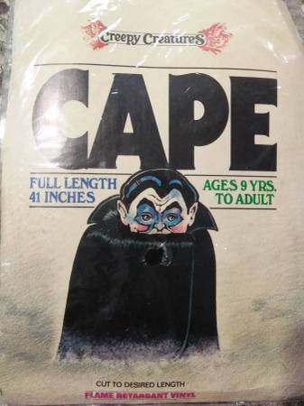 Halloween Vinyl Cape 1