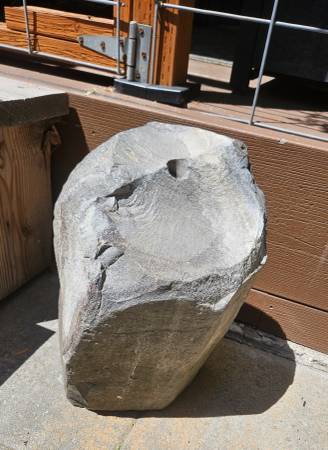 18" Drilled Basalt Column 1