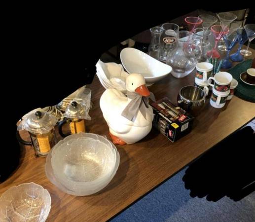 Household Kitchenware Lot – Dishes, Glasses & Bowls 1