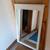 White wood framed mirror, pre-owned 2 thumbnail