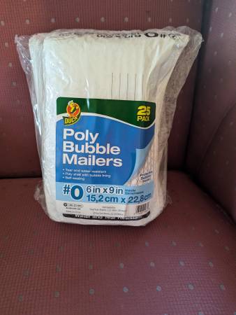 Duck Poly Mailers 6 x 9 #0 25 count New 1