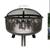 New Endless Summer 24.25-in W Black Steel Wood-Burning Fire Pit BBQ Ca 3 thumbnail