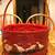 Red Basket Painted w/Ducks 1 thumbnail