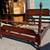 Beautiful Vintage Kling Solid Mahogany Full Size Bed Frame Pineapple 1 thumbnail