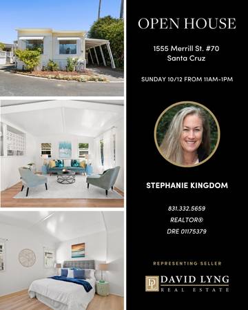 Open House Sunday Shoreline Mobile Estates 11am-1pm! Affordable Beach 1