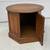 Mid-Century Hexagon End Table - Small Walnut Nightstand, Side Table 7 thumbnail